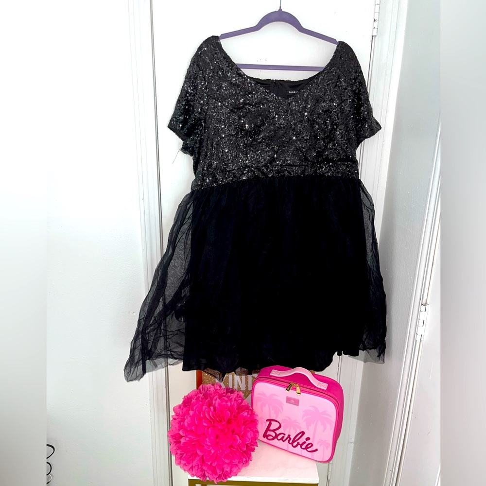 Black Sequin Dress